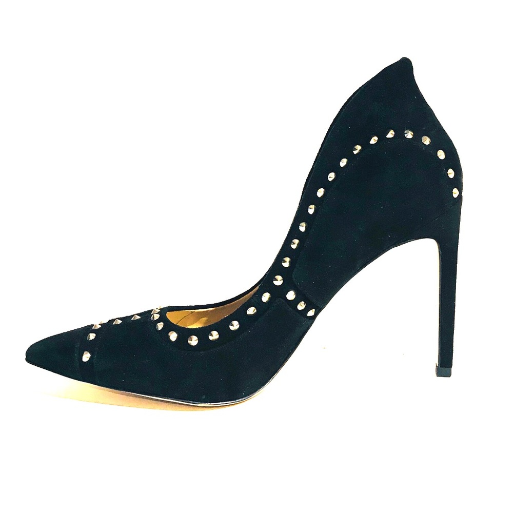 Sam Edelman Hayden Studded Suede Black Heel Size 8